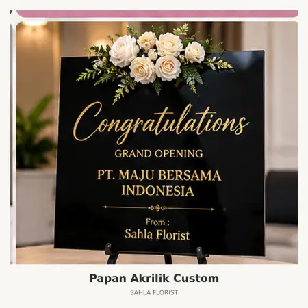 Papan Bunga Akrilik Uluwatu
